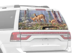 Twin Fawns Rear Window Decal