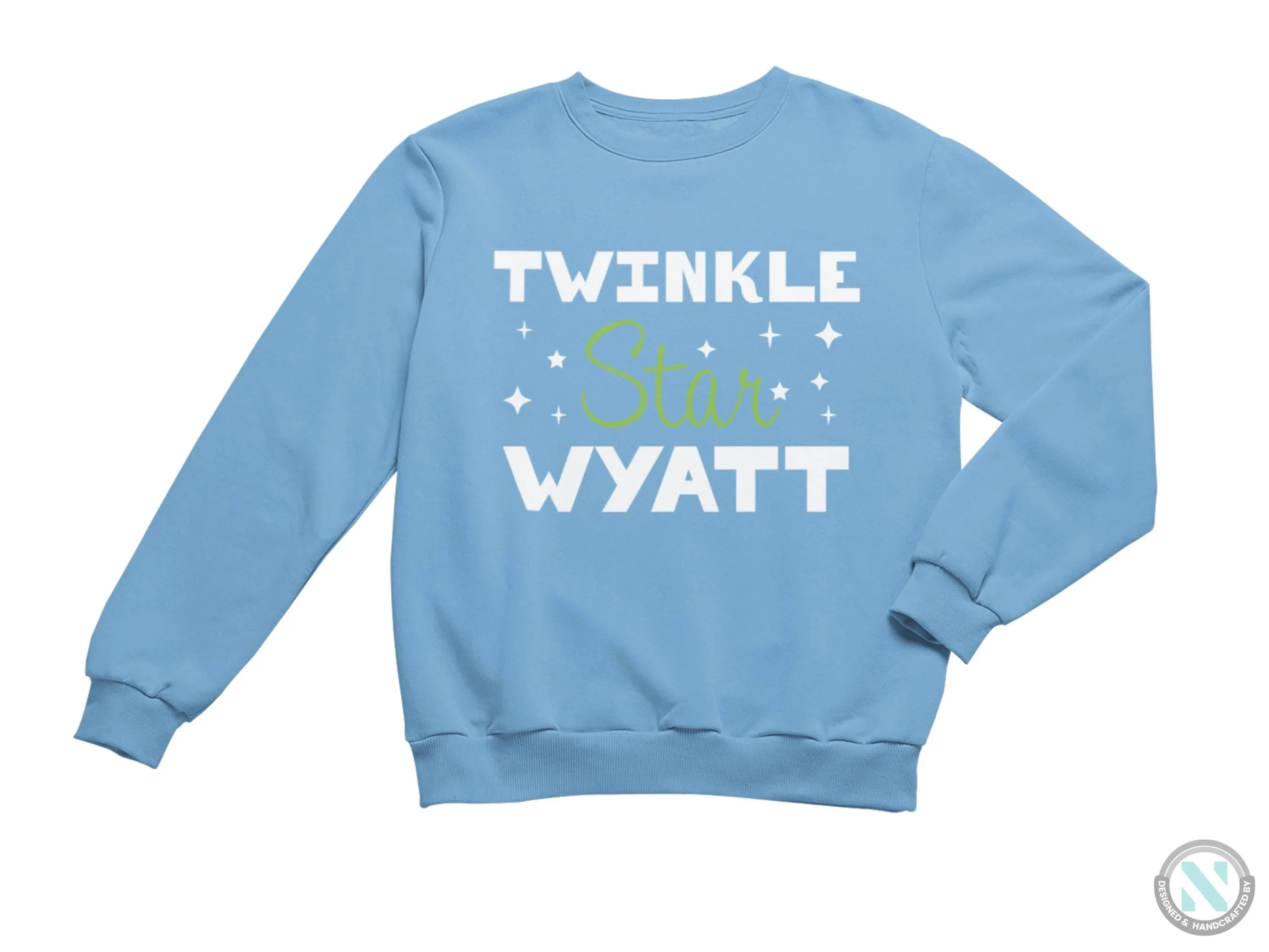 Twinkle Star Personalized Jumper Sweatshirt Gift for Toddler Boys