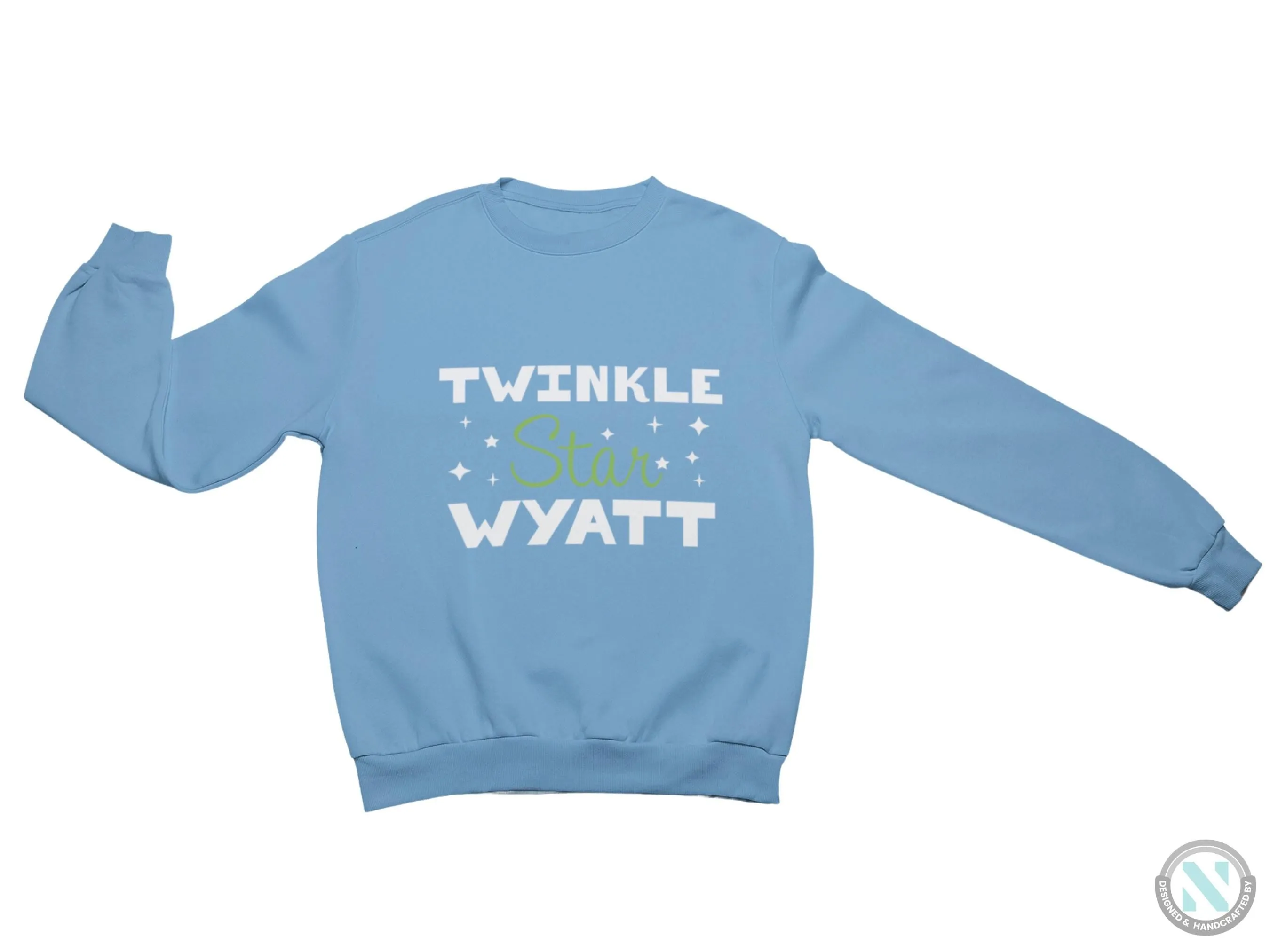 Twinkle Star Personalized Jumper Sweatshirt Gift for Toddler Boys