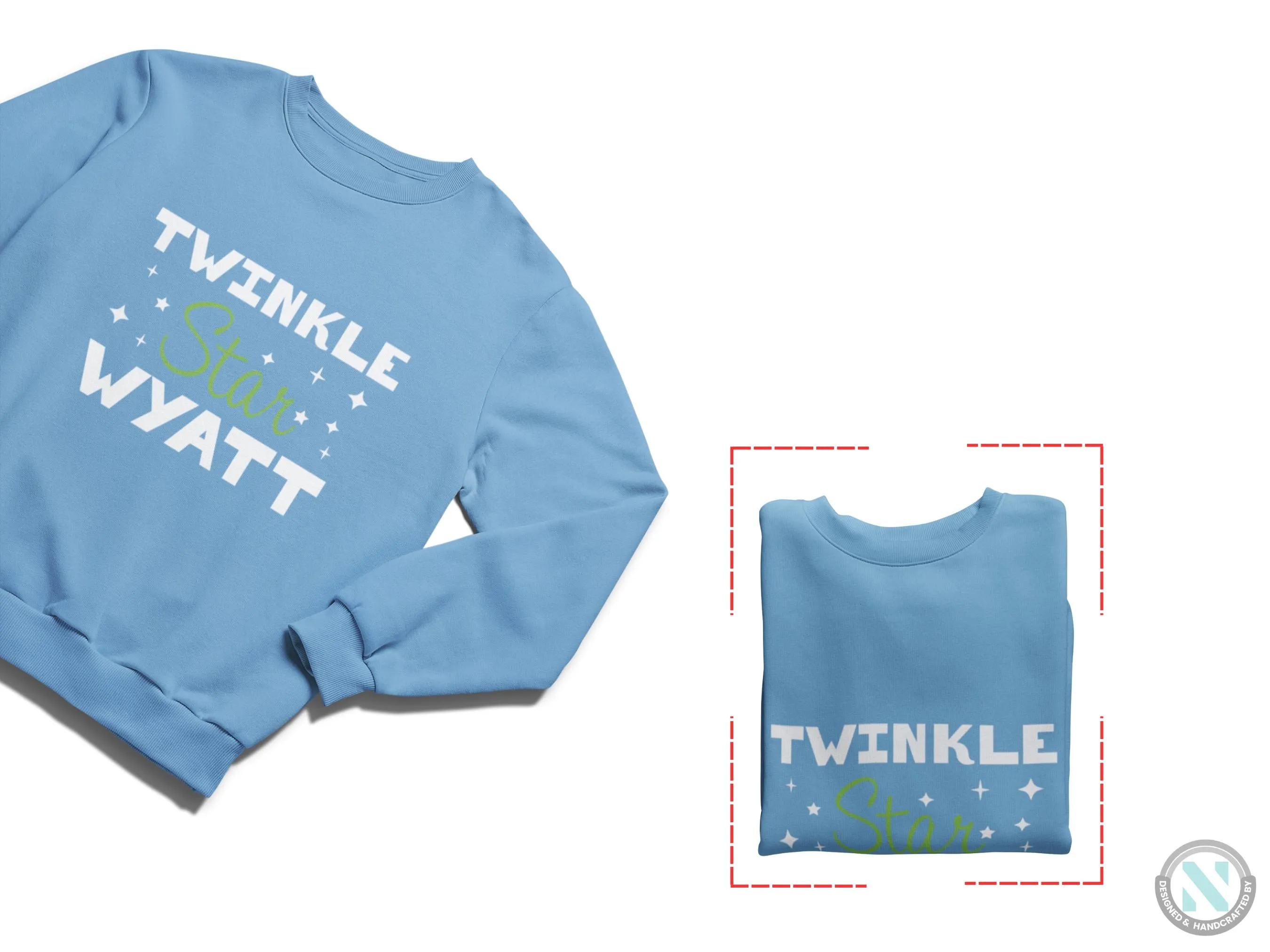 Twinkle Star Personalized Jumper Sweatshirt Gift for Toddler Boys