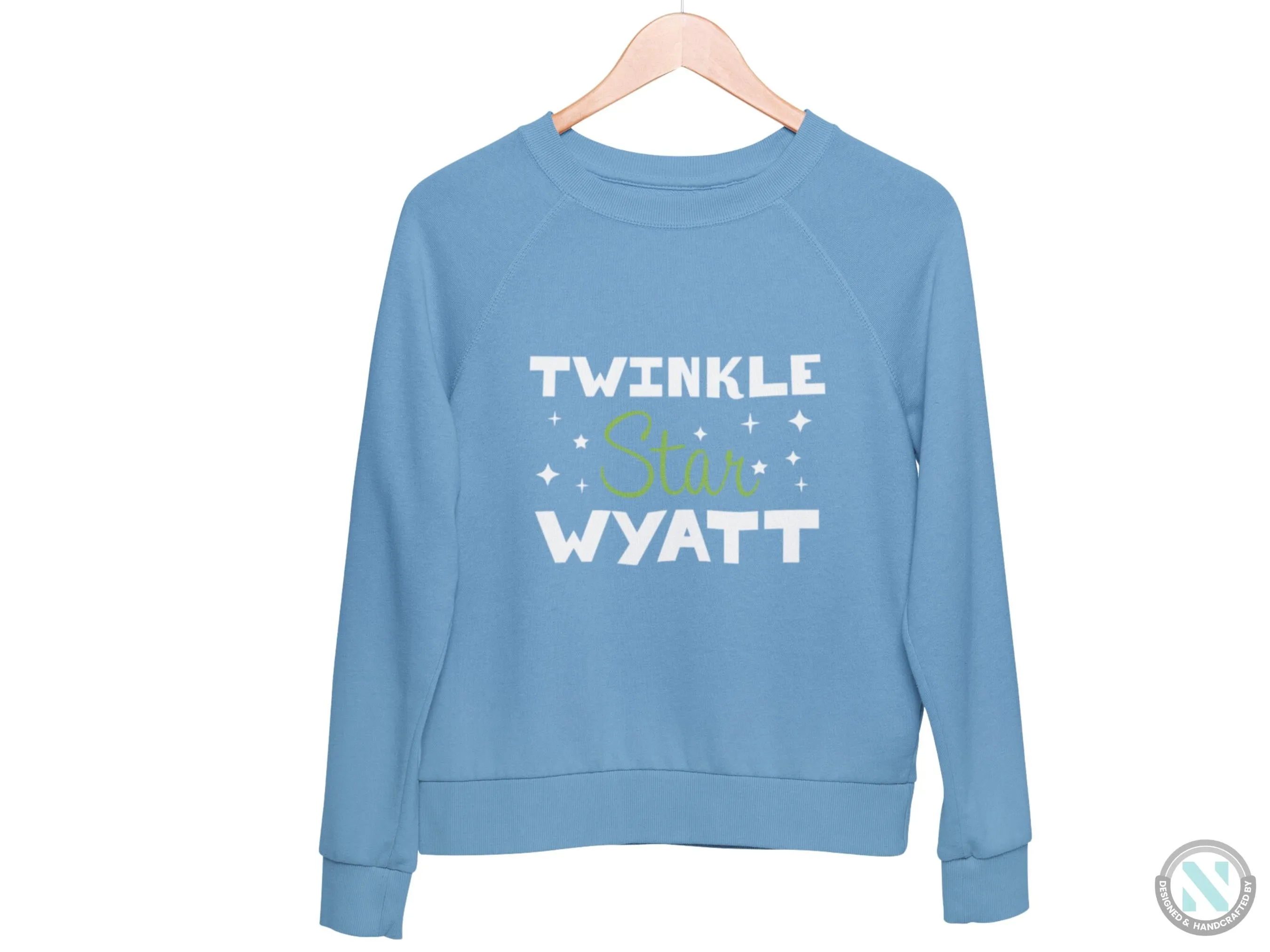 Twinkle Star Personalized Jumper Sweatshirt Gift for Toddler Boys