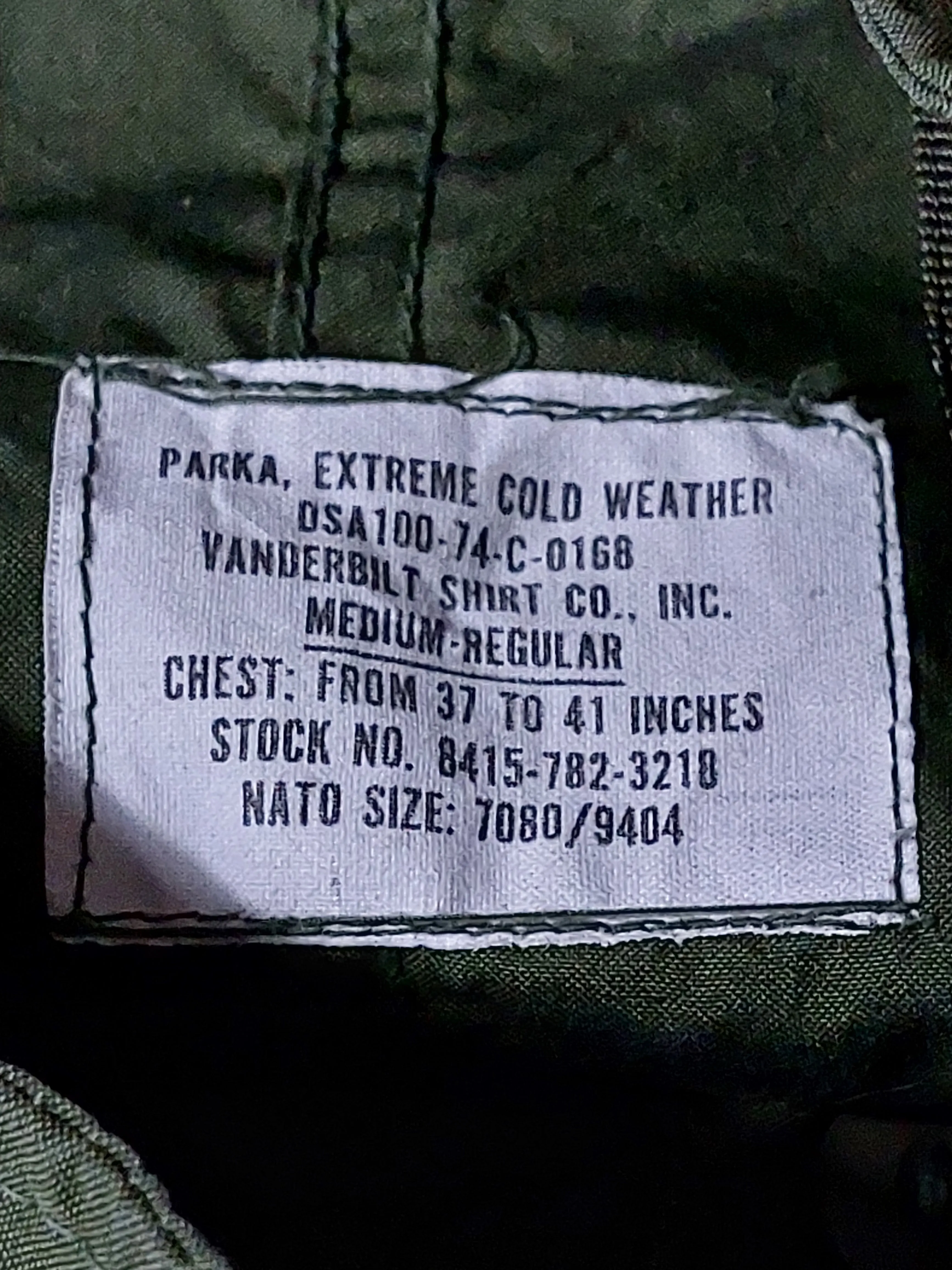Vintage 70s US Military Fishtail Parka - M/L
