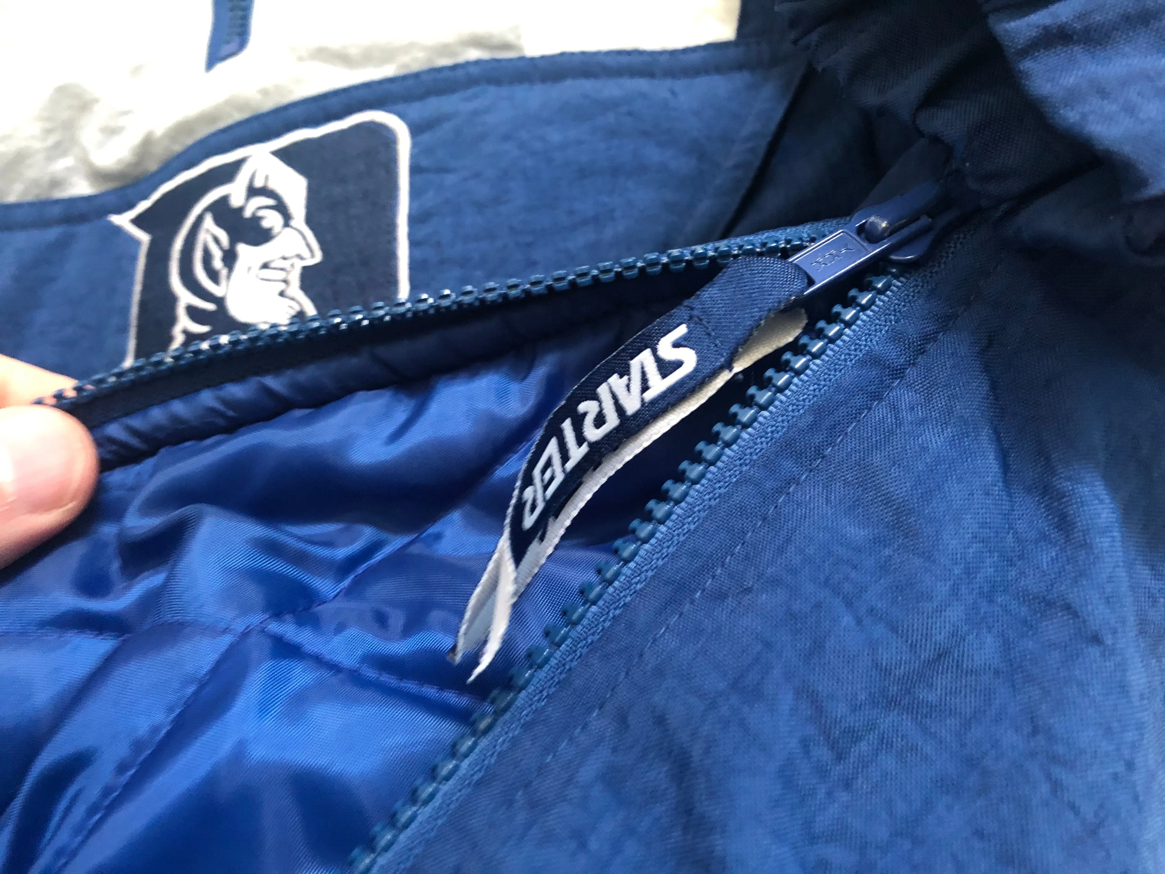 Vintage Duke Blue Devils Stater Parka, Puffer College Jacket, Size Medium