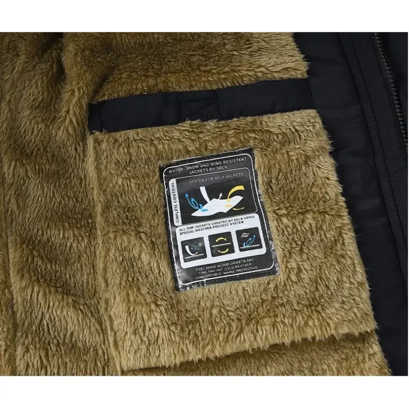 Weeroud - Parka Winterjas Heren – Extra Warm Gevoerd met Bontkraag en Capuchon