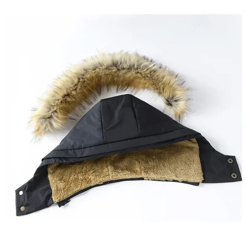 Weeroud - Parka Winterjas Heren – Extra Warm Gevoerd met Bontkraag en Capuchon
