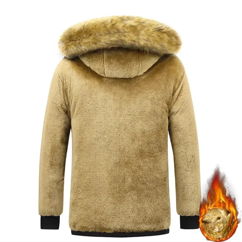 Weeroud - Parka Winterjas Heren – Extra Warm Gevoerd met Bontkraag en Capuchon