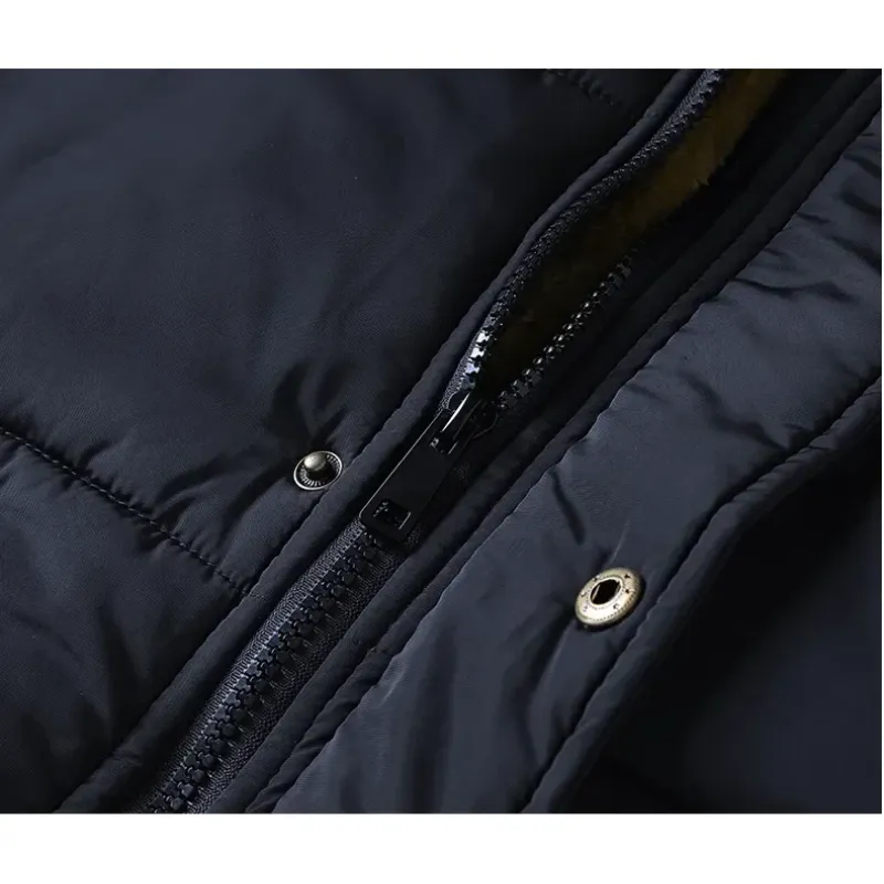 Weeroud - Parka Winterjas Heren – Extra Warm Gevoerd met Bontkraag en Capuchon