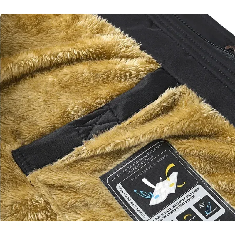 Weeroud - Parka Winterjas Heren – Extra Warm Gevoerd met Bontkraag en Capuchon