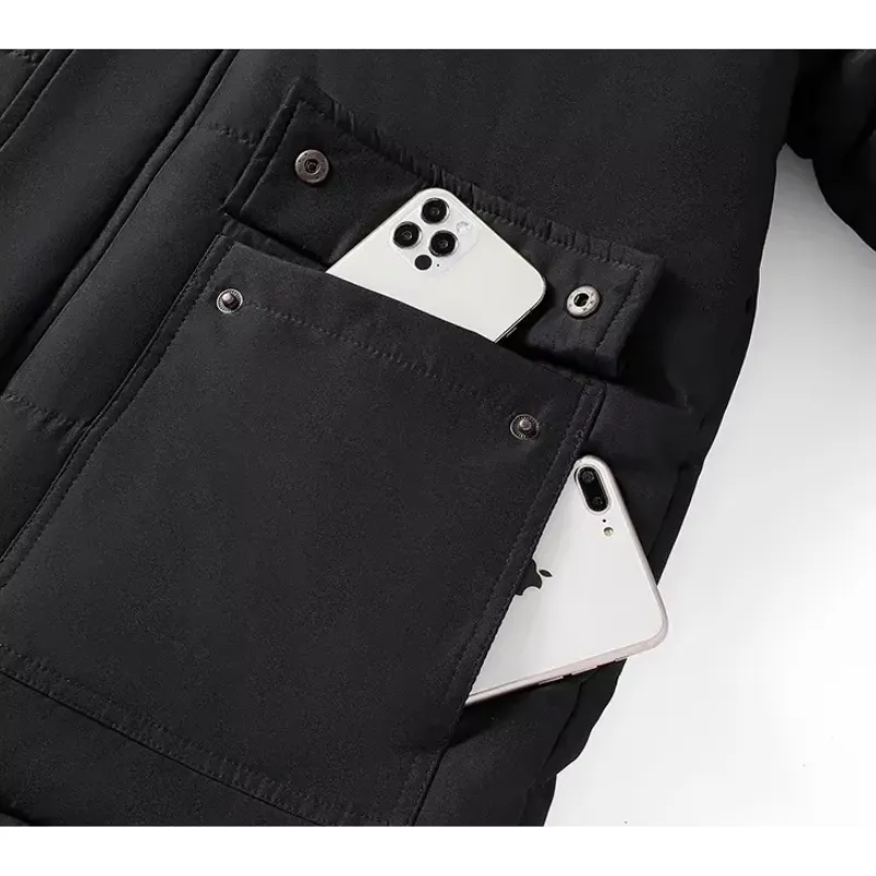 Weeroud - Parka Winterjas Heren – Extra Warm Gevoerd met Bontkraag en Capuchon
