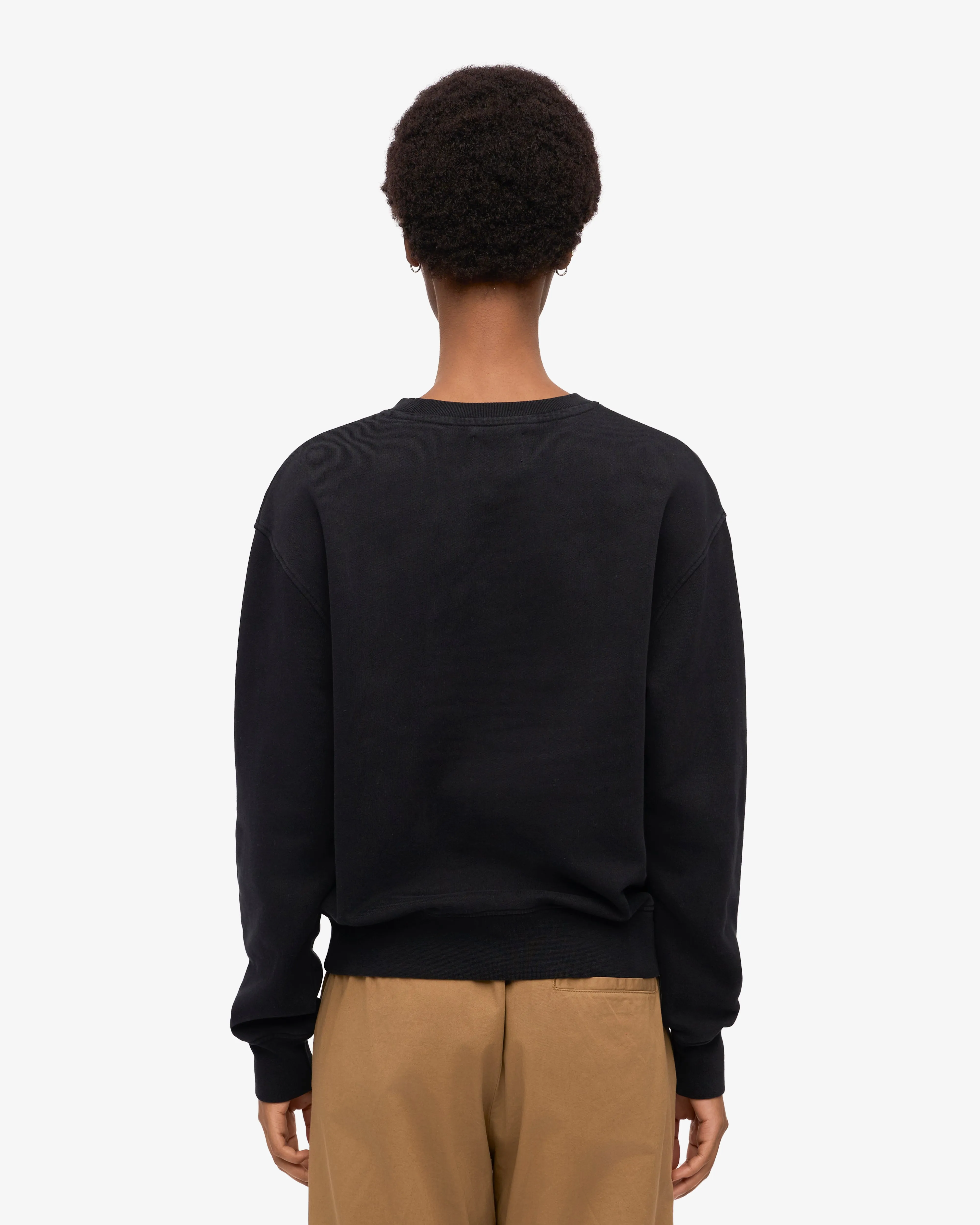 Women Classic Organic Crew - Deep Black