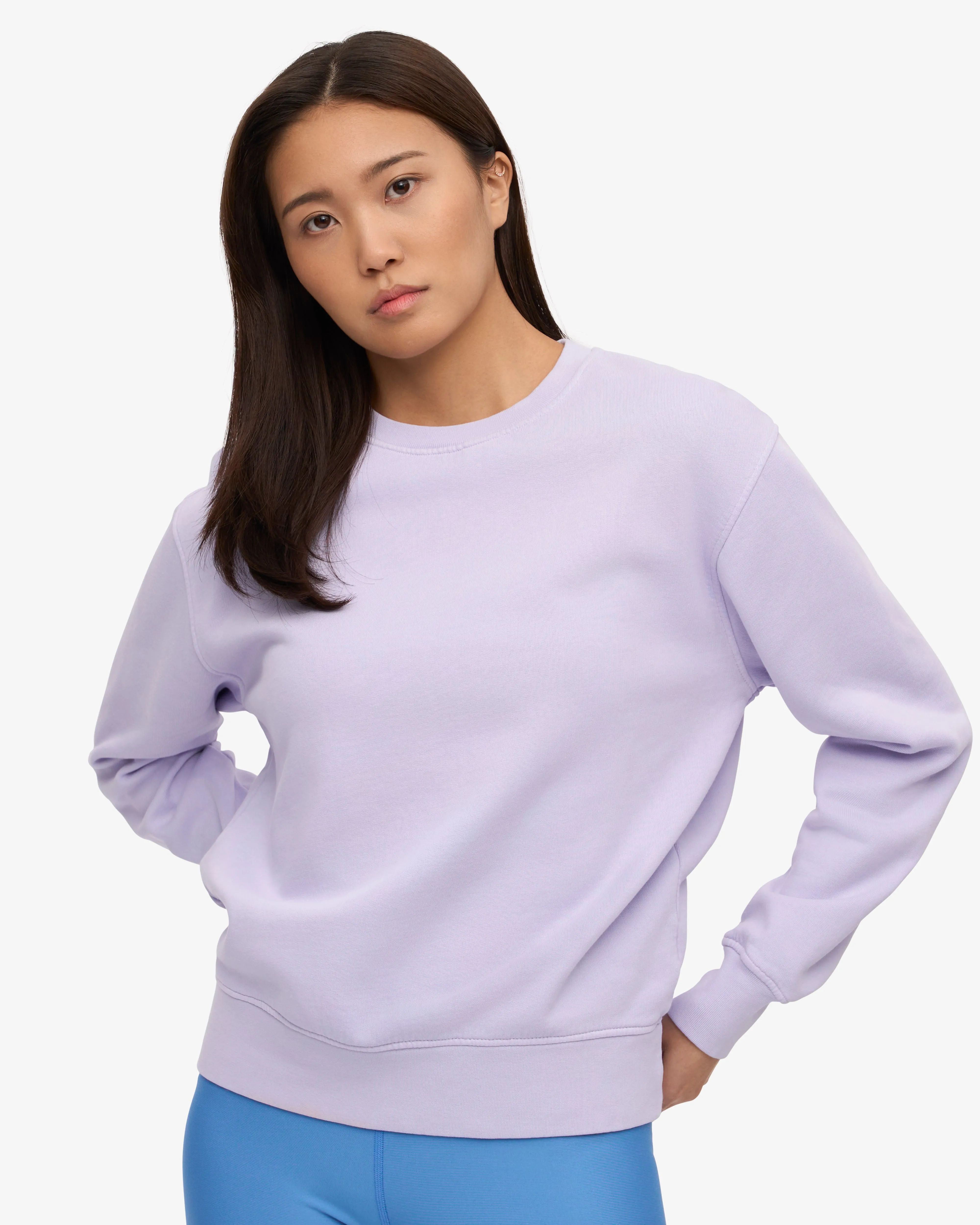 Women Classic Organic Crew - Soft Lavender