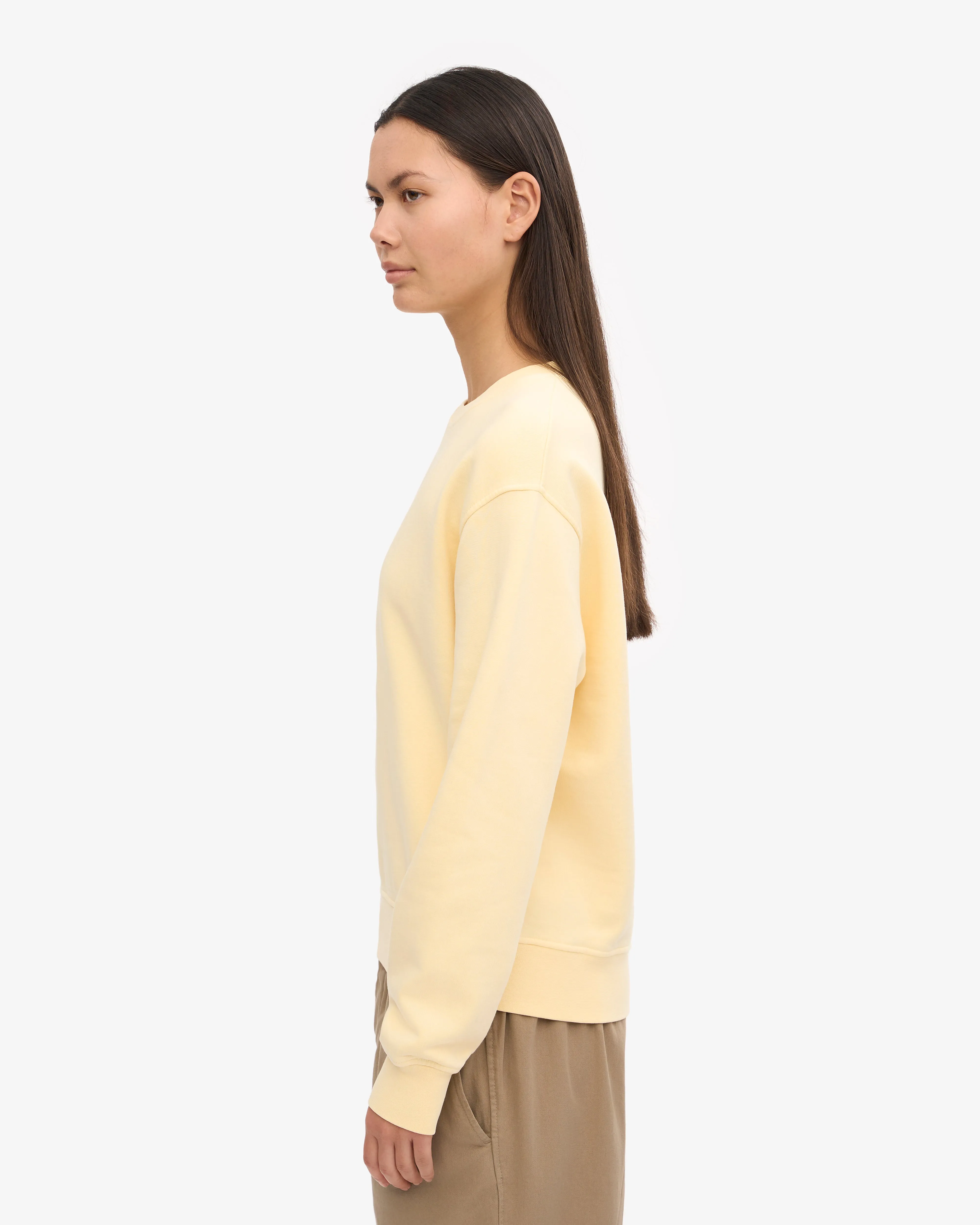 Women Classic Organic Crew - Soft Yellow