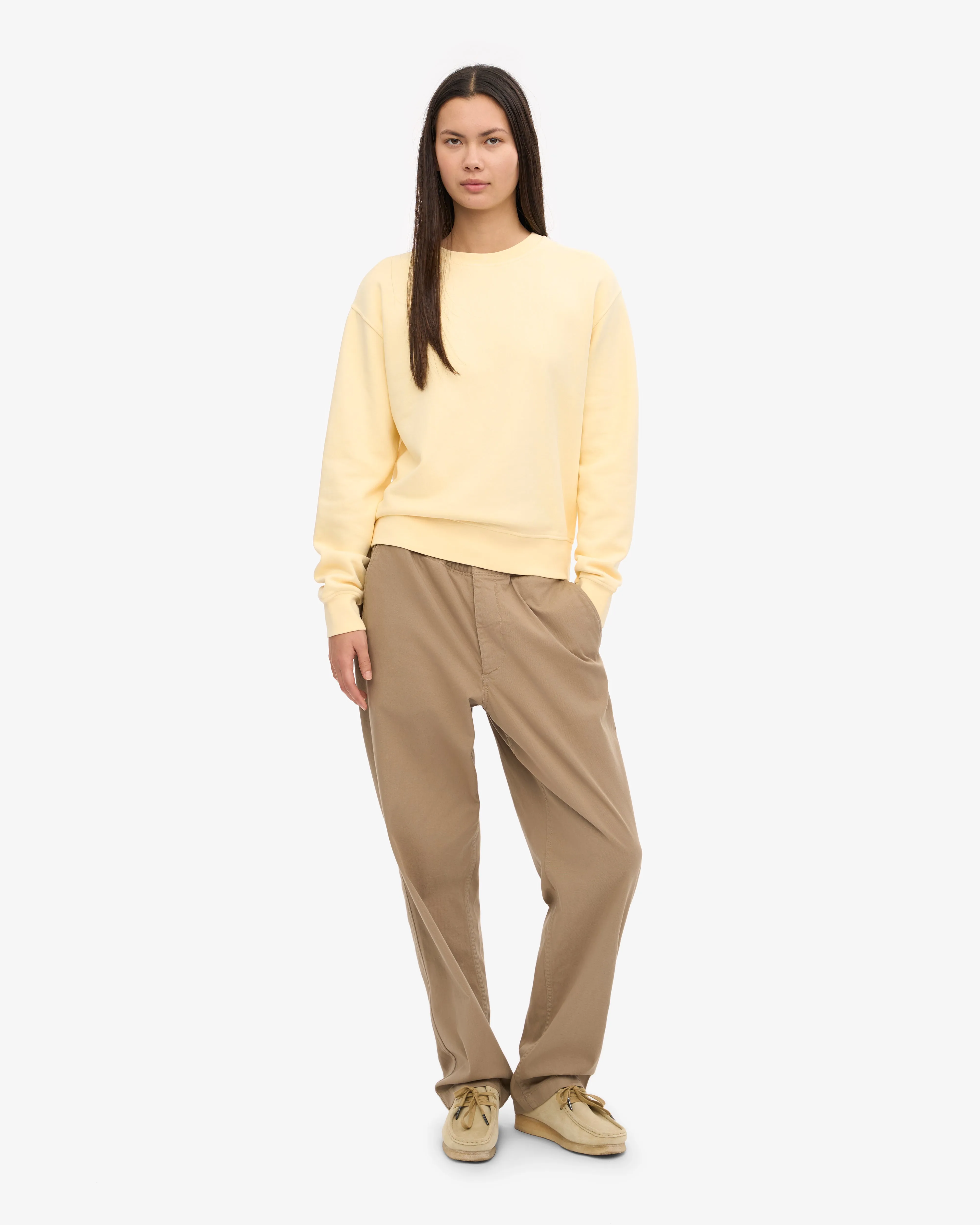 Women Classic Organic Crew - Soft Yellow