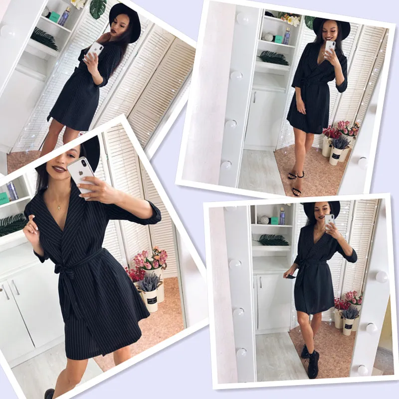 Women Vintage Sashes A-line Party Mini Dress