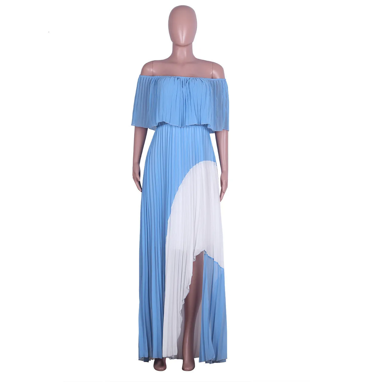 Women's Summer Beach Loose Long Dress With Ruffles