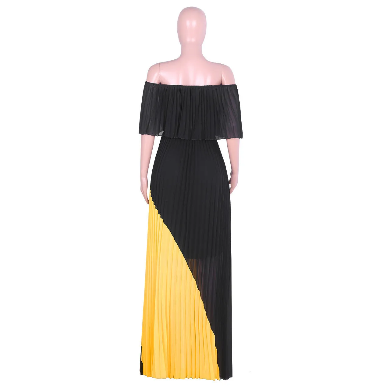 Women's Summer Beach Loose Long Dress With Ruffles