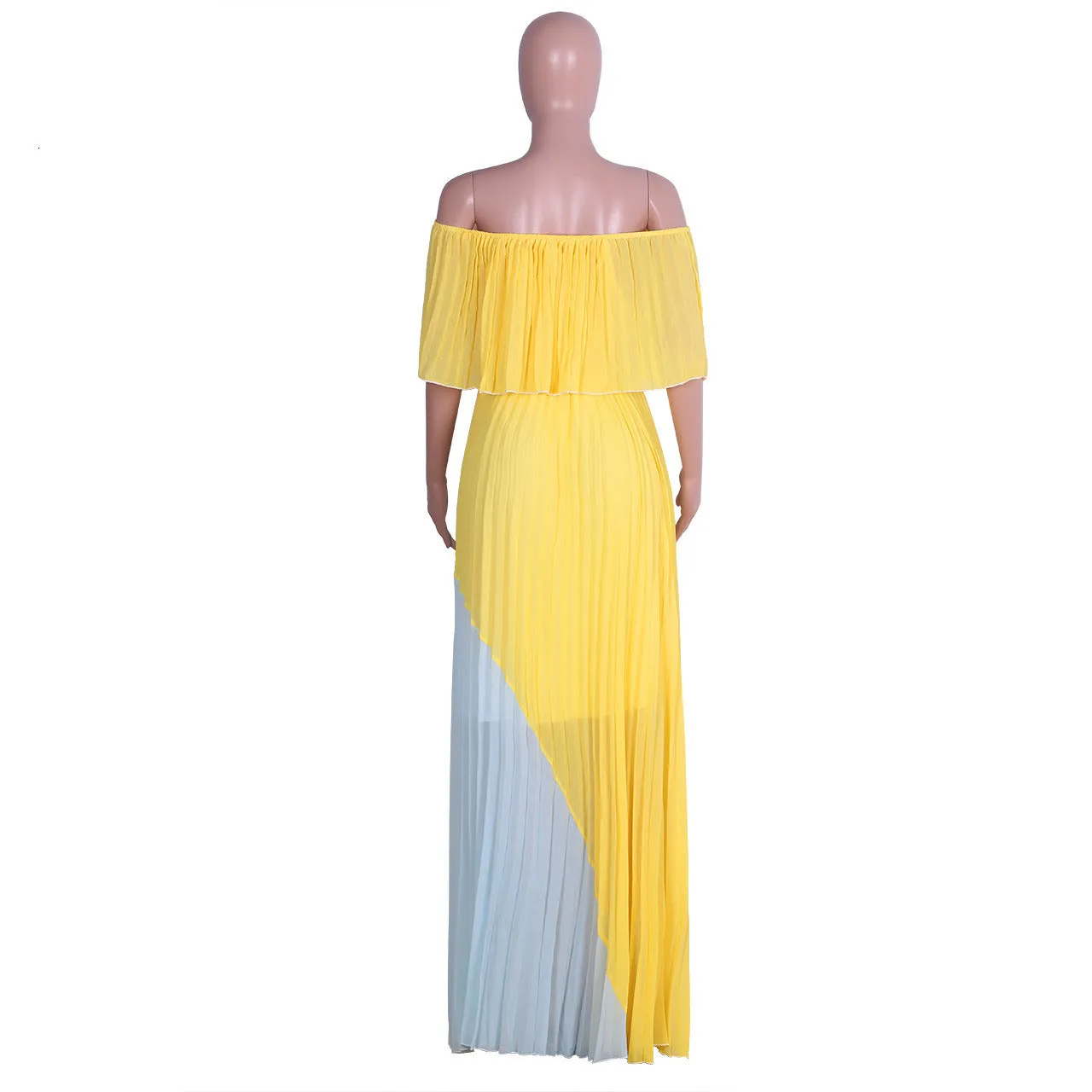 Women's Summer Beach Loose Long Dress With Ruffles