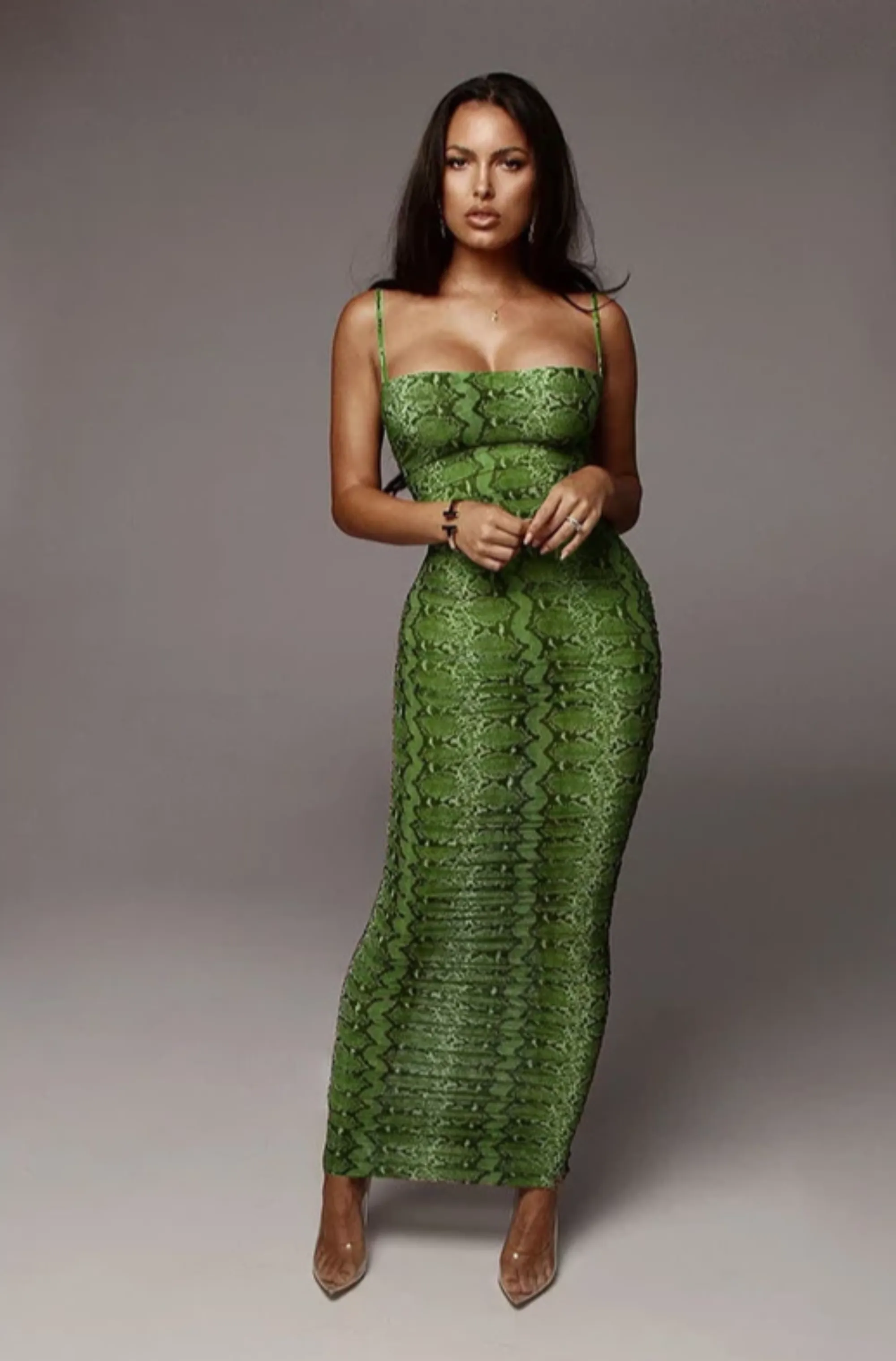 Women's Summer Chiffon Backless Sheath Long Dress