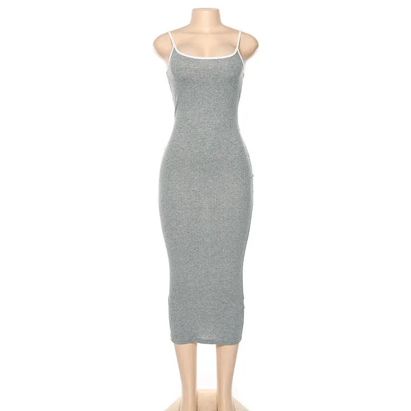 Women's Summer Sleeveless Long Sheath Dress