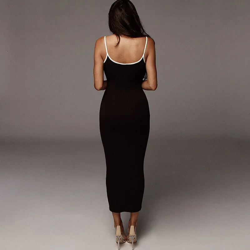 Women's Summer Sleeveless Long Sheath Dress
