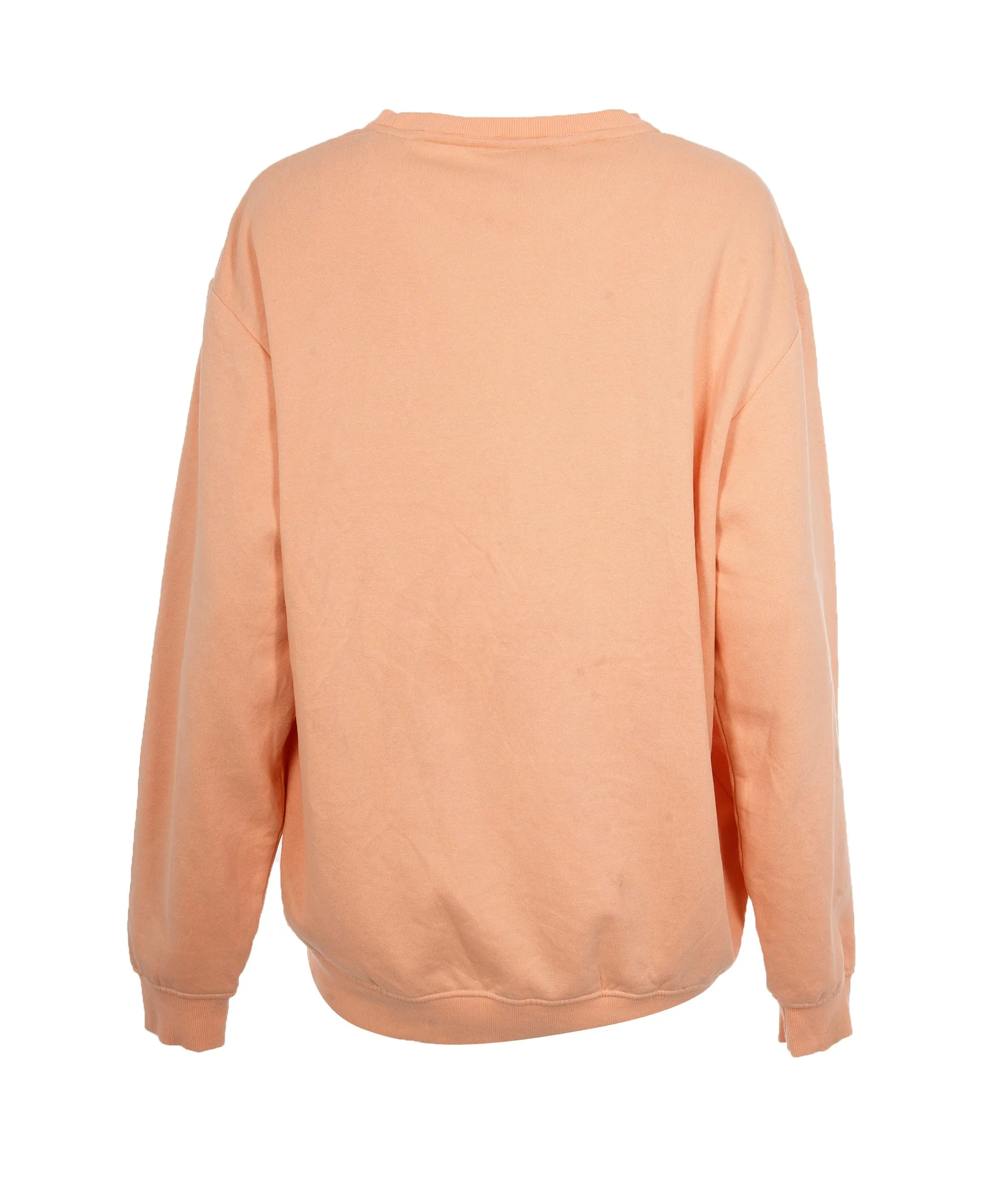 YSL Peach Crewneck Jumper with YSL logo  ALL0562