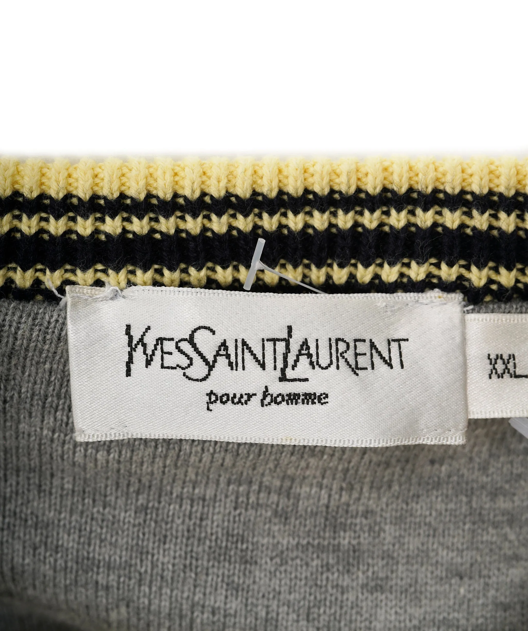 YSL Yellow Crewneck Logo Jumper XXL ALL0534