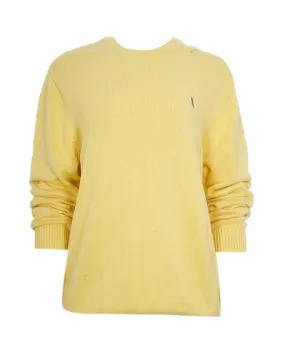 YSL Yellow Crewneck Logo Jumper XXL ALL0534