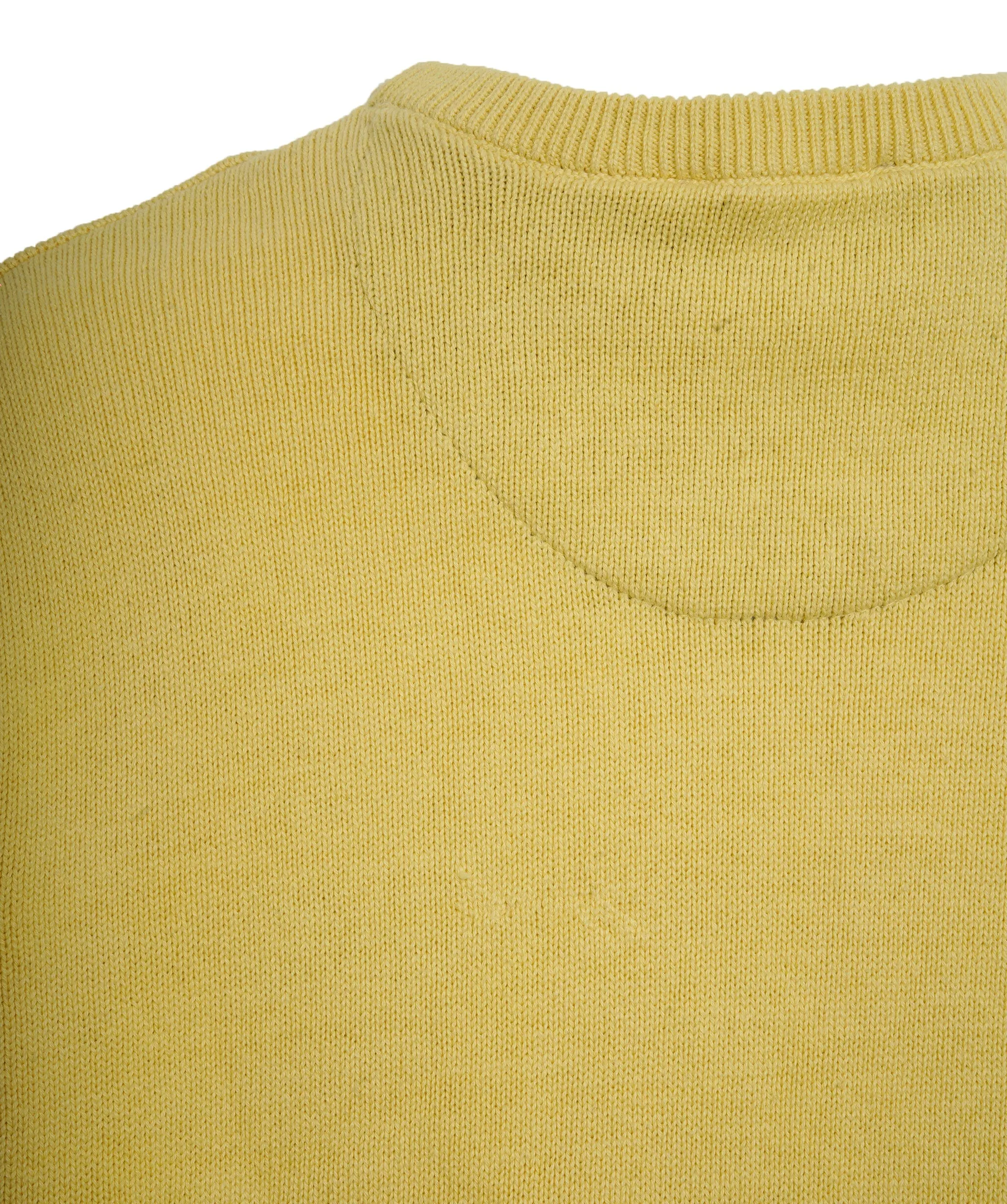 YSL Yellow Crewneck Logo Jumper XXL ALL0534